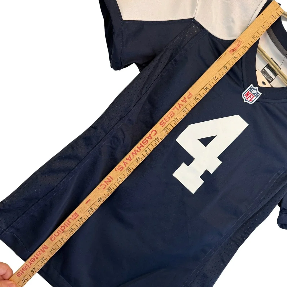 Nike Dallas Cowboys Dak Prescott 4 NFL Jersey Womens Small Navy 87NW-DCGA NEW